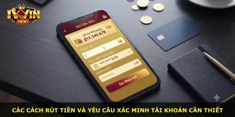 Các cách rút tiền và yêu cầu xác minh tài khoản cần thiết