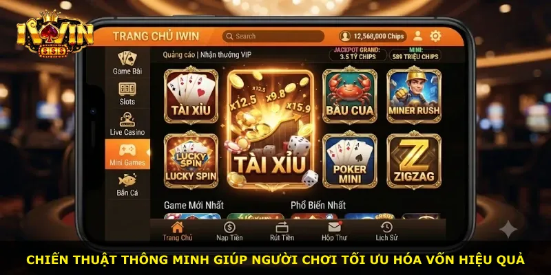 Chiến thuật thông minh giúp người chơi tối ưu hóa vốn hiệu quả