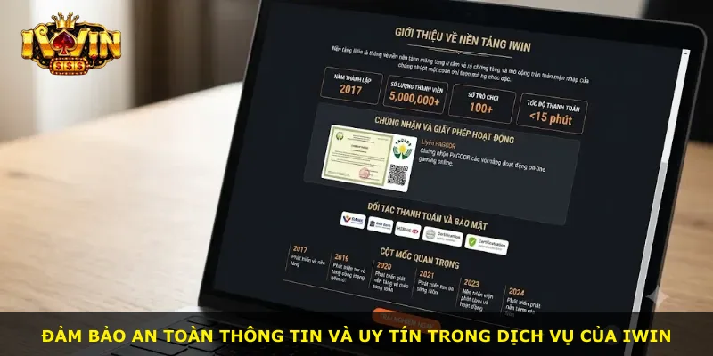 Đảm bảo an toàn thông tin và uy tín trong dịch vụ của iWin