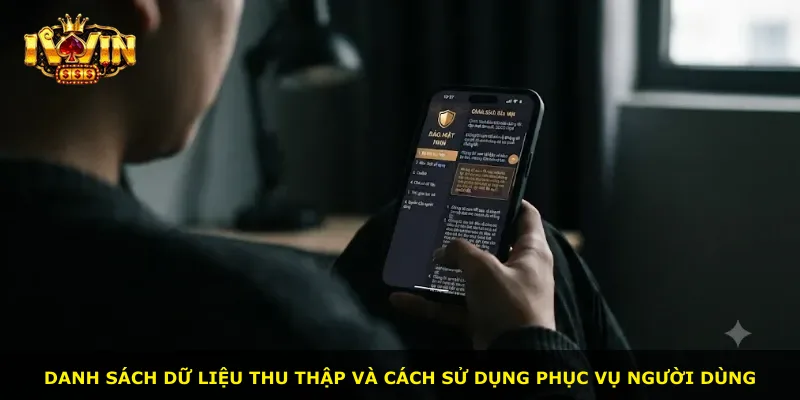 Danh sách dữ liệu thu thập và cách sử dụng phục vụ người dùng
