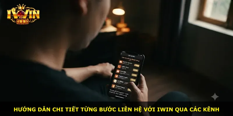 Hướng dẫn chi tiết từng bước liên hệ với iWin qua các kênh