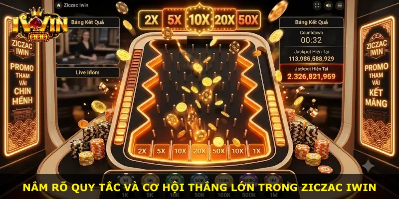 Nắm rõ quy tắc và cơ hội thắng lớn trong Ziczac Iwin