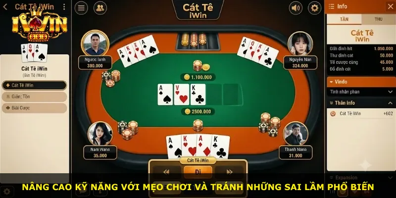 Nâng cao kỹ năng với mẹo chơi và tránh những sai lầm phổ biến