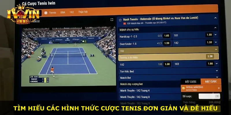 Tìm hiểu các hình thức cược Tenis đơn giản và dễ hiểu