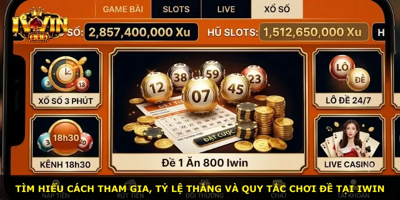 Tìm hiểu cách tham gia, tỷ lệ thắng và quy tắc chơi đề tại iWin